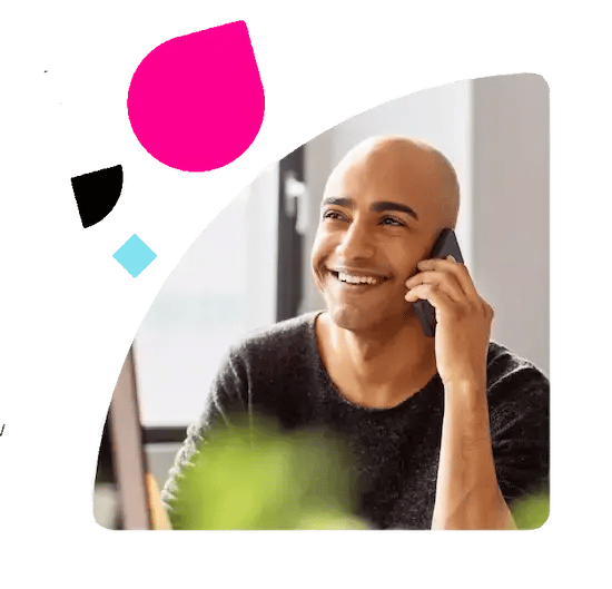 man on the phone